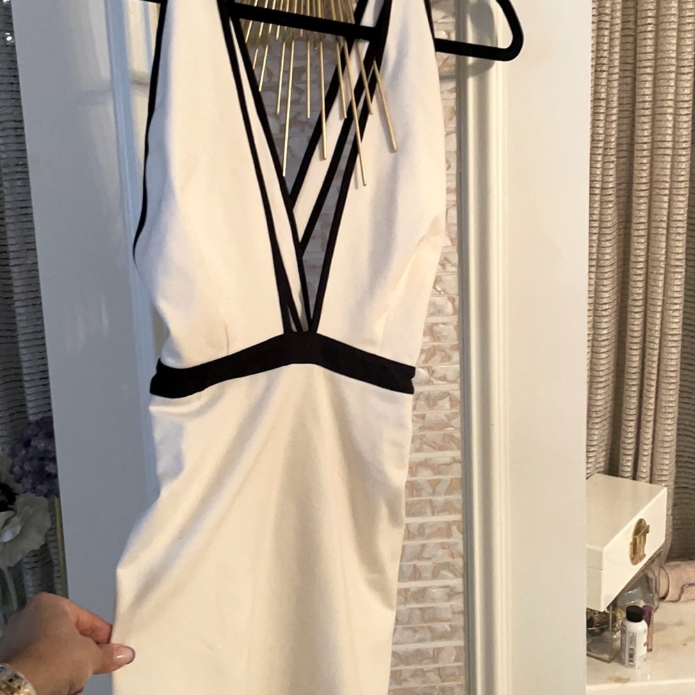 Bec & Bridge white cotton cocktail dress
